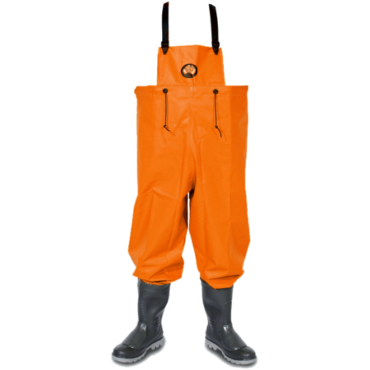 Picture of Waders Size 2XL with Blundstone 024 Steel Cap Gumboot